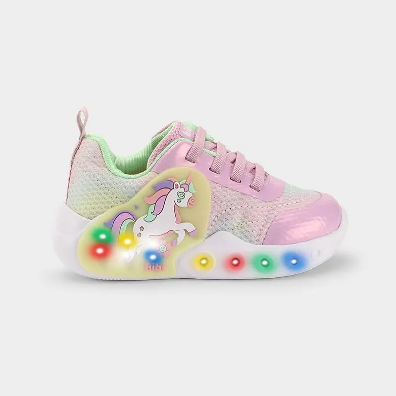 Tênis Infantil Bibi Fun Light Rosa de Unicórnio 29