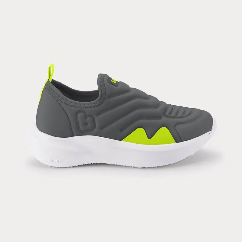 Tênis Infantil Bibi Volt 2.0 Cinza com Verde 34