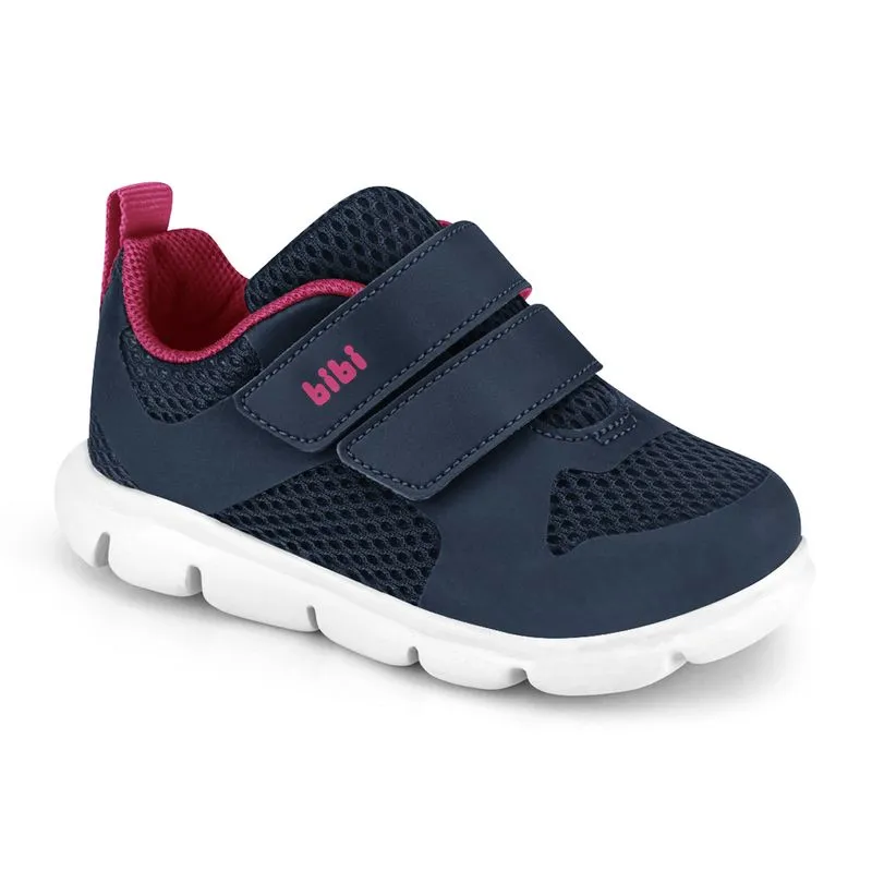 Tênis Infantil Feminino Bibi Energy Baby New II Azul com Rosa 1107085 18