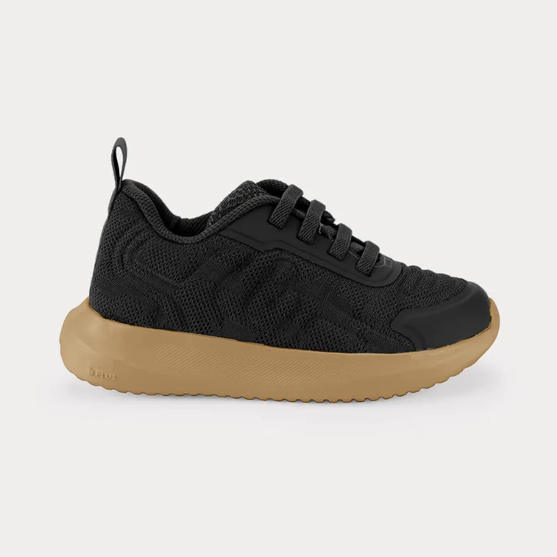 Tênis Infantil Bibi Flash Preto com Marrom 24