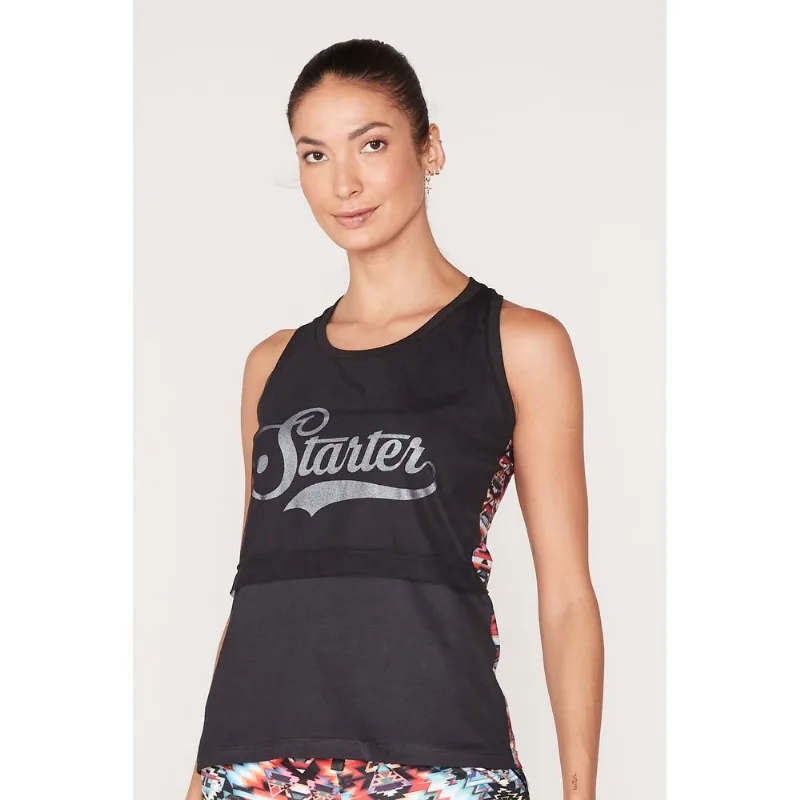 Regata Starter Feminina Estampada Preta - G