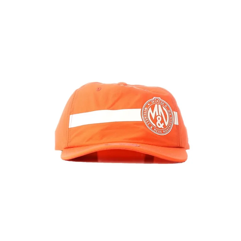 Boné Mitchell & Ness Aba Curva Snapback Branded Laranja - ÚNICO