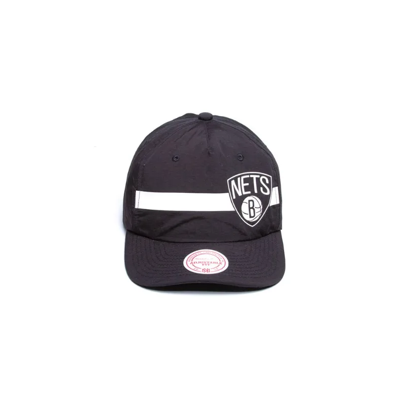 Boné Mitchell & Ness NBA Aba Curva Snapback Brooklyn Nets Preto - ÚNICO