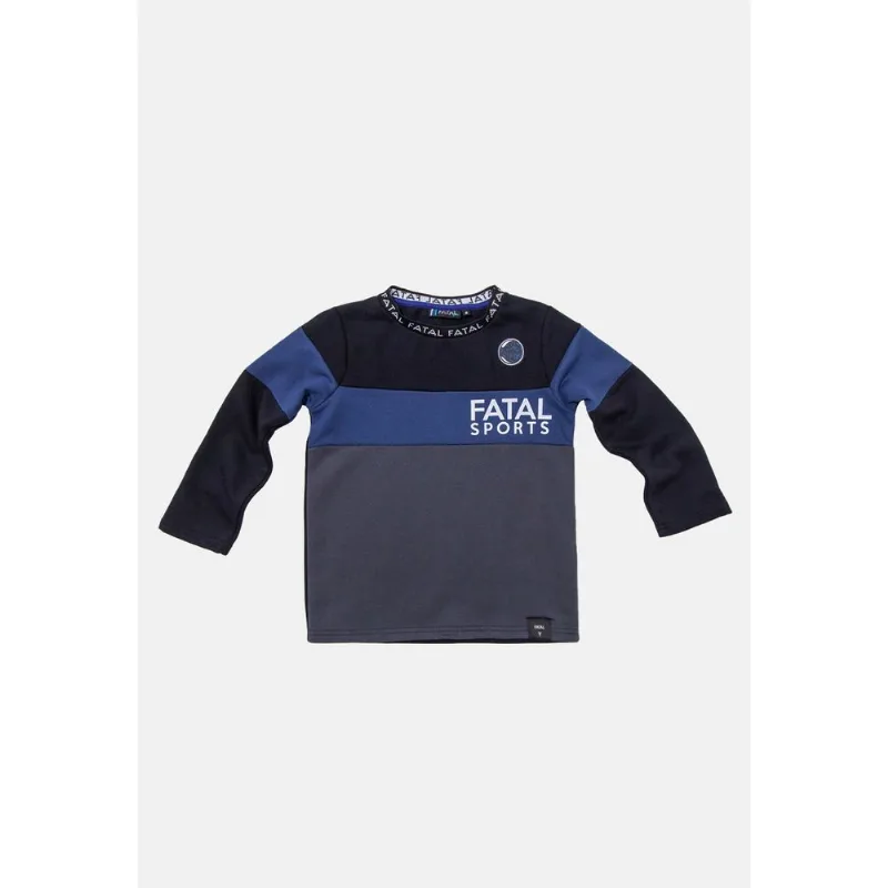Moletom Fatal Infantil Recortado Fechado Gola Careca Preto - 6