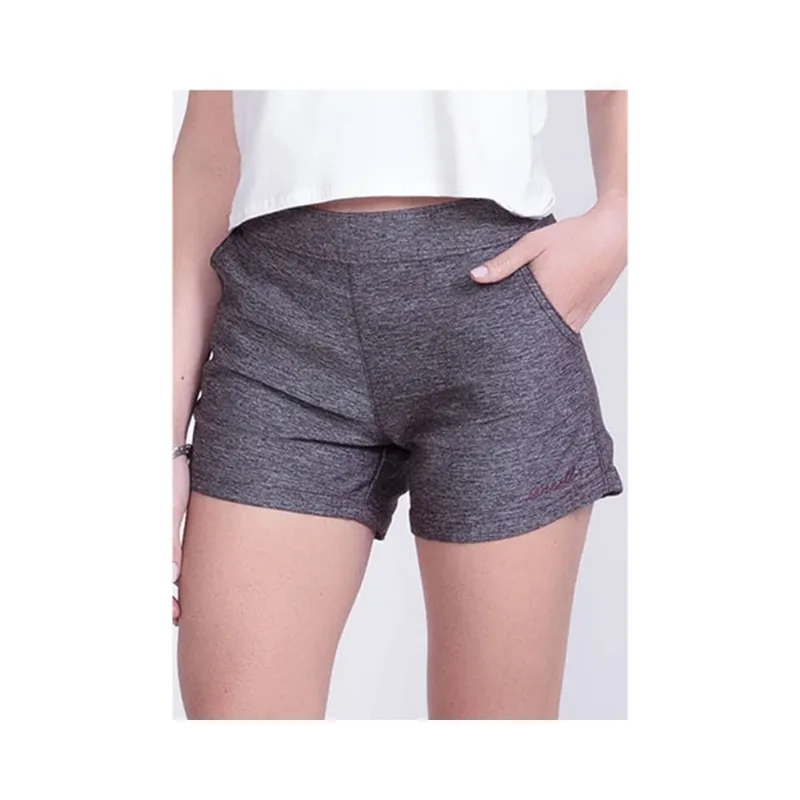 Shorts de Sarja Feminino Walk Cintura Alta Bordô Mescla 5186A - O'Neill 38