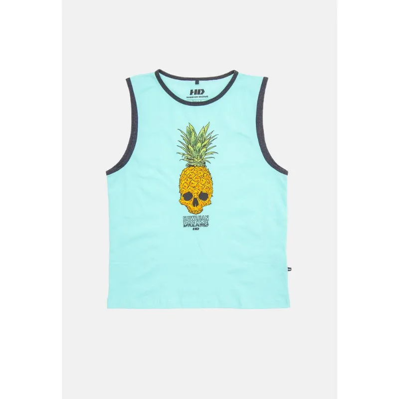 Regata HD Juvenil Estampada Cool Pineapple Azul - GG