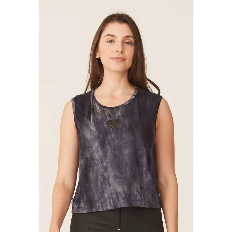 Cropped Starter Feminino Tie Dye Preto - G