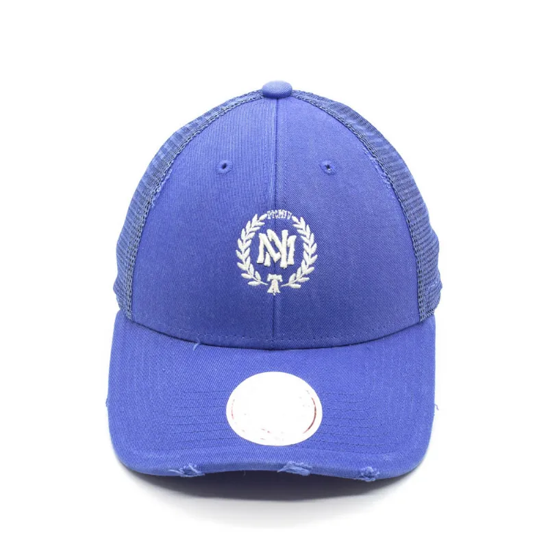 Boné Mitchell & Ness Aba Curva Snapback Trucker The Washed Branded Azul - ÚNICO