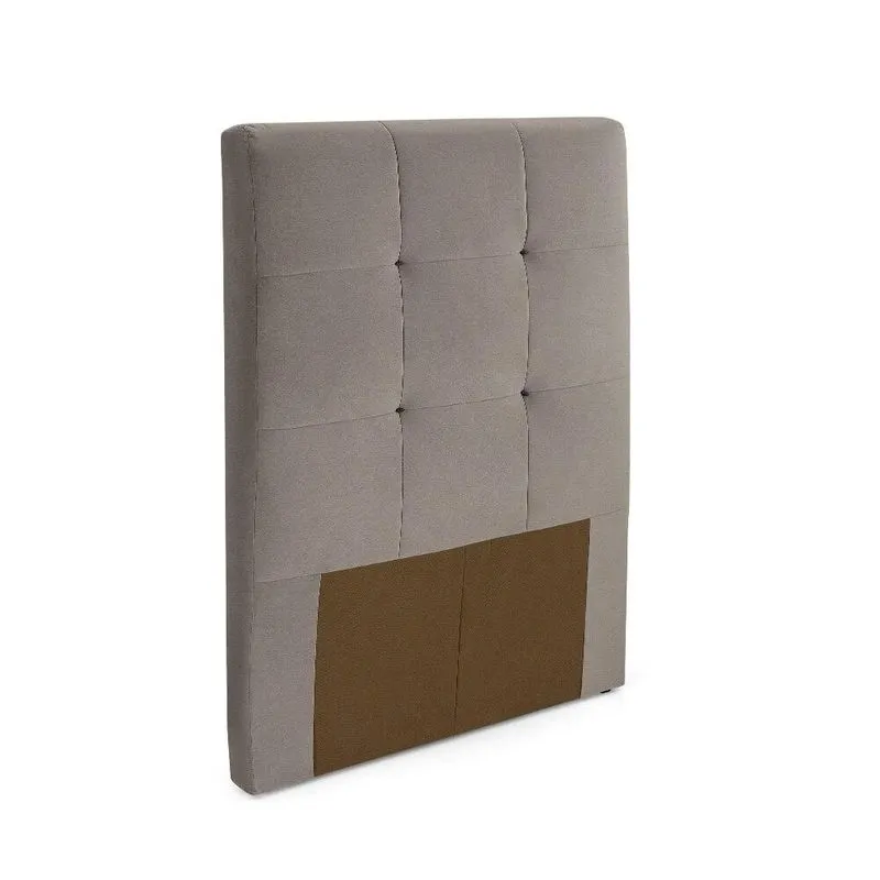 Cabeceira Estofada Herval Solteiro Comfy, 88 cm, Veludo Molhado Bege