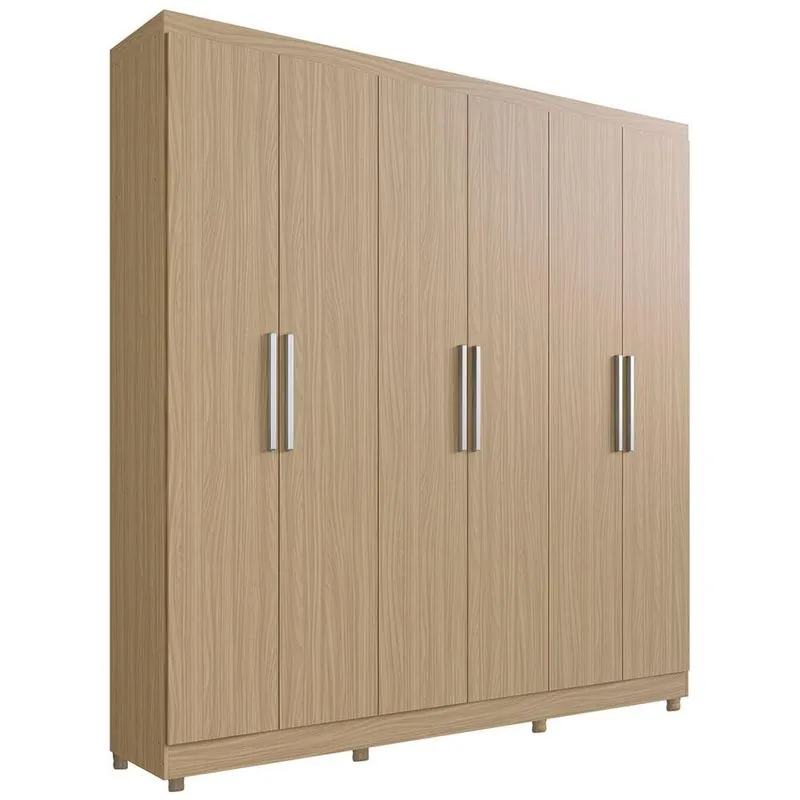 Guarda-Roupa Casal Édez Thor, 6 Portas, Cedro