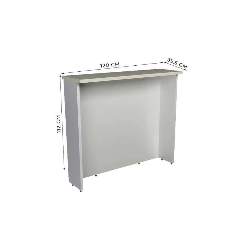 Bancada Ilha Cozinha Balcão Ph 3068 Ten 120cm Freijo/cinza Argila - Herval