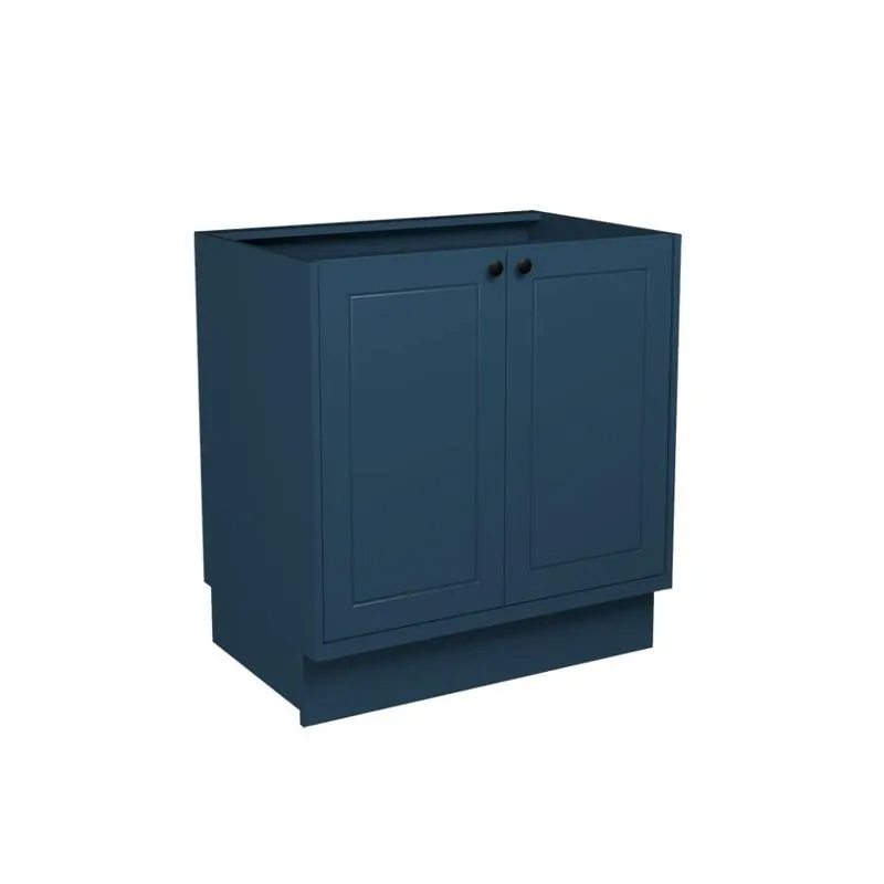 Balcão de Cozinha sem Tampo Évora 2 PT Azul Orion 80 cm