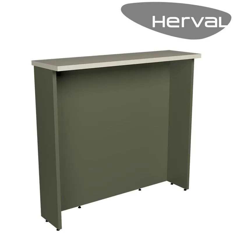 Bancada De Cozinha Herval Liz, Verde Off White, 120 Cm