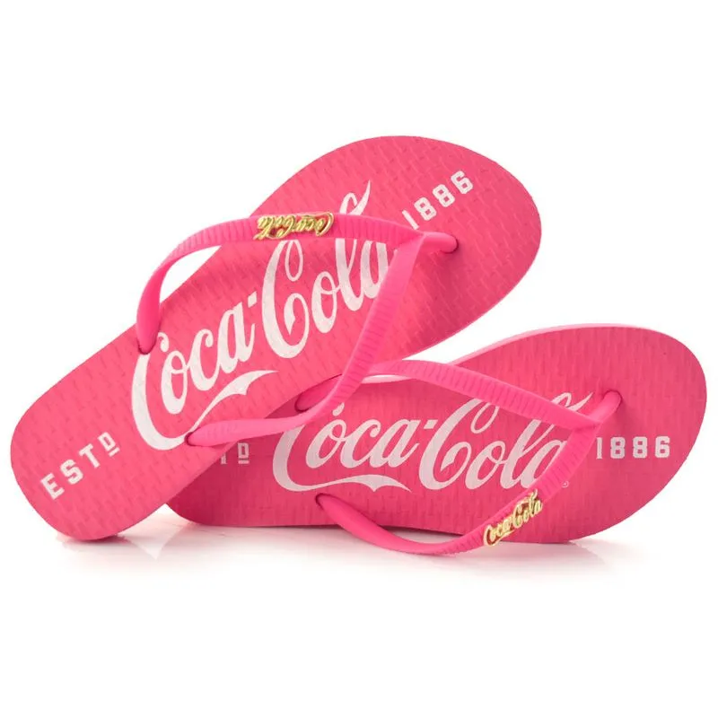 Chinelo Feminino Coca Cola Rosa CC3516 39/40