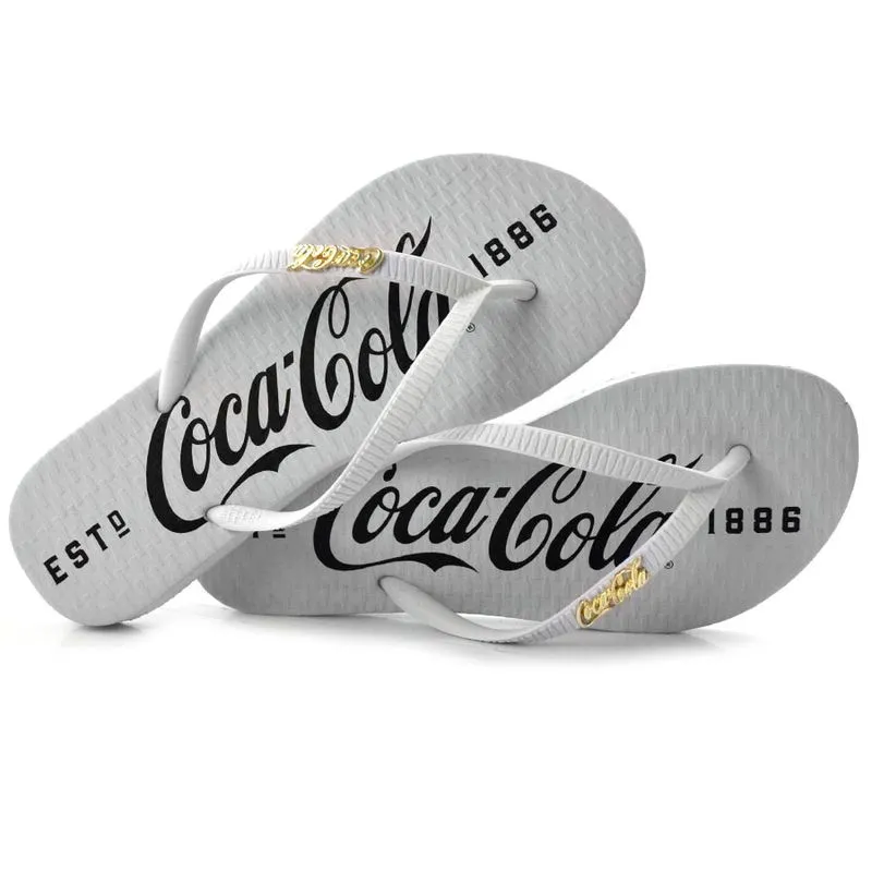 Chinelo Feminino Coca Cola Branco CC3516 33/34
