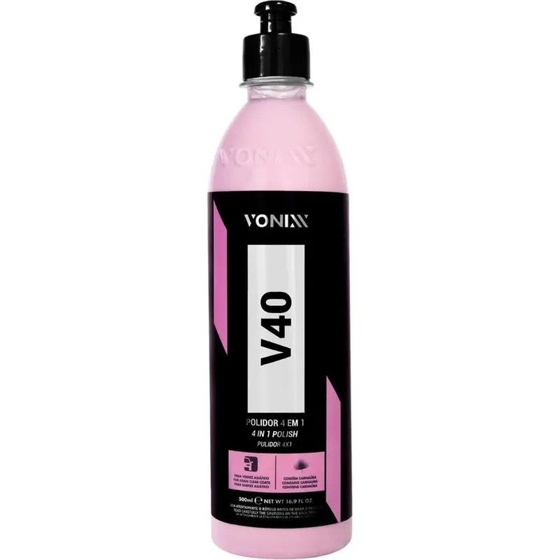 Polidor Corte Refino Lustro Protecao 4 Em 1 V40 500ml Vonixx