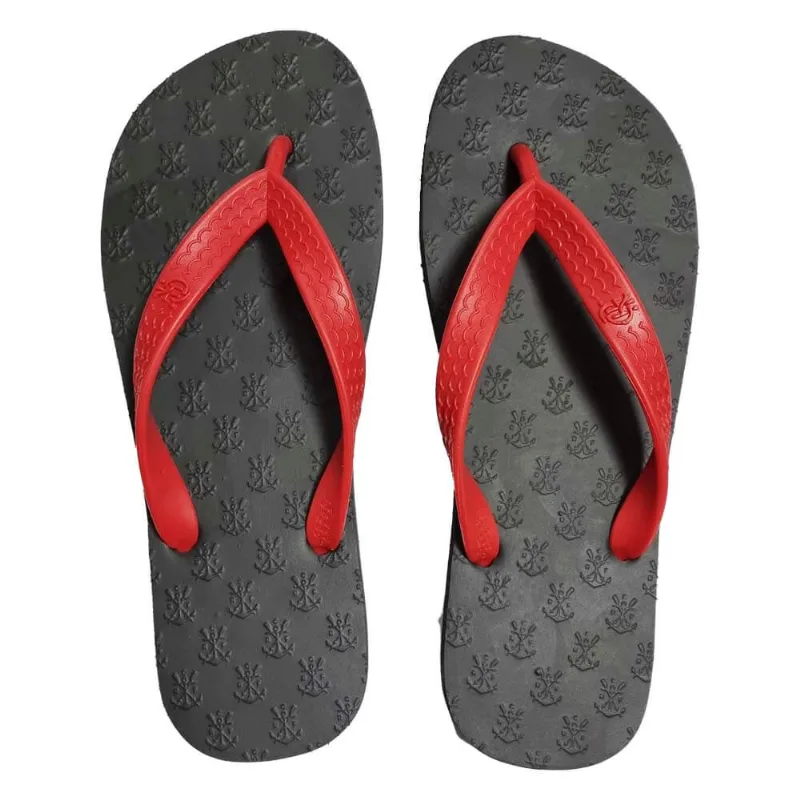 Chinelo Flamengo Regatas Basic Preto/Vermelho Preto 35/36