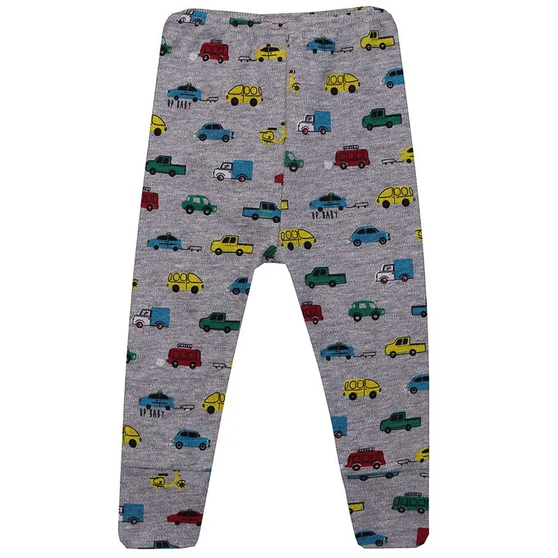 Calça de Bebê Masculino Suedine Carros-CINZA-PEQUENO