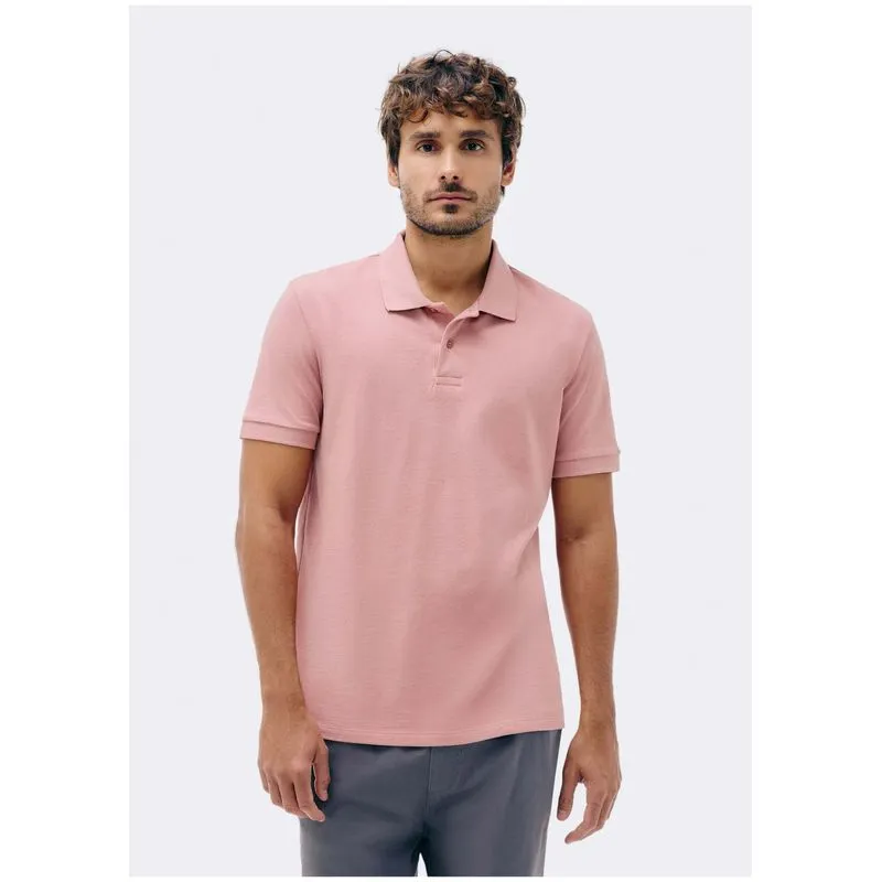 Camisa Polo Básica Masculina Manga Curta Em Piquet - Rosa XG