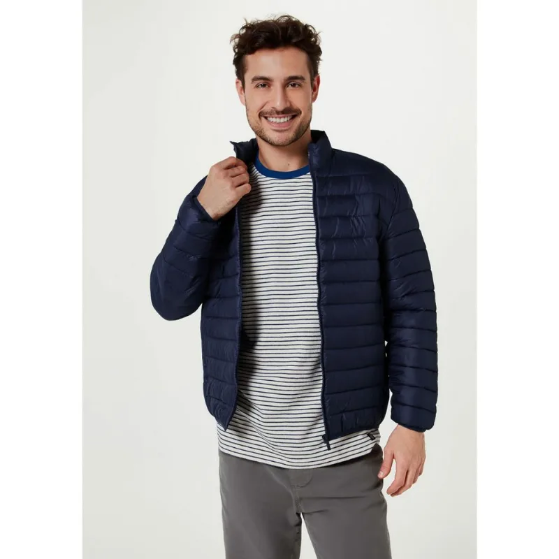 Jaqueta Masc Hering Puffer Com Forro Azul Marinho KTMZAX7SI XXG / Azul Marinho