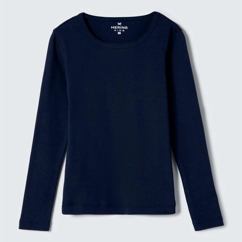 Blusinha Manga Longa Hering Infantil - Feminina 08 / Menina / Branca