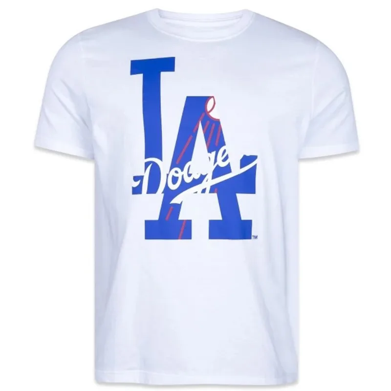 Camiseta New Era Masculina Regular Mlb Los Angeles Dodgers World Of Logos