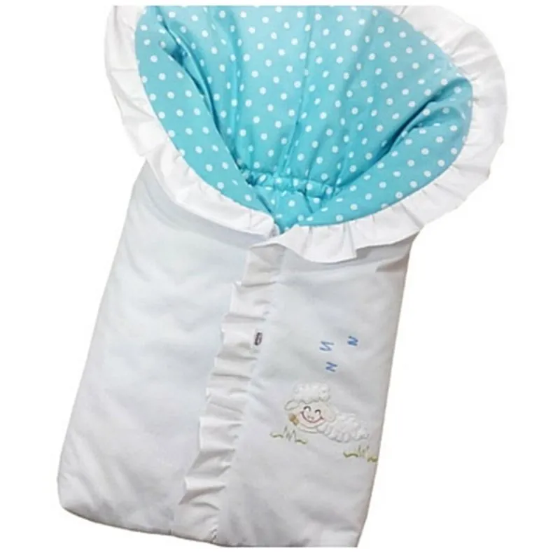 Saco De Bebê Dormir Bordado Ovelhinha 100% Algodão