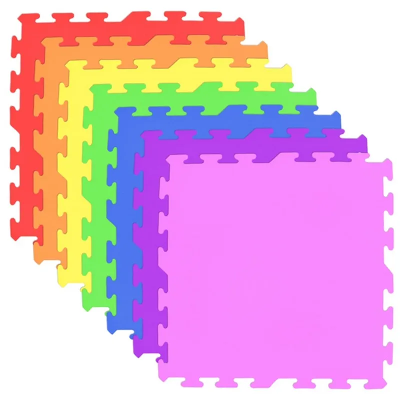 Kit com 12 Tapetes / Tatames em Eva Liso - 50 x 50 x 1 cm