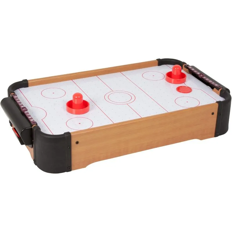 Mini Mesa De Hockey A Pilha Completa Com Batedores E Discos Div