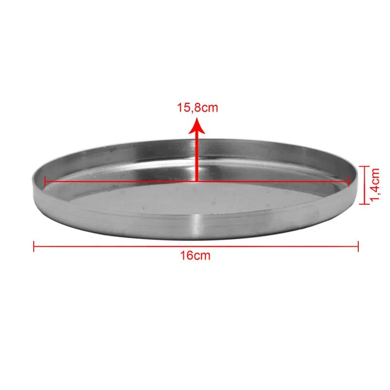 Kit 10 Fôrmas Para Mini Pizza - Pizza Brotinho Em Alumínio