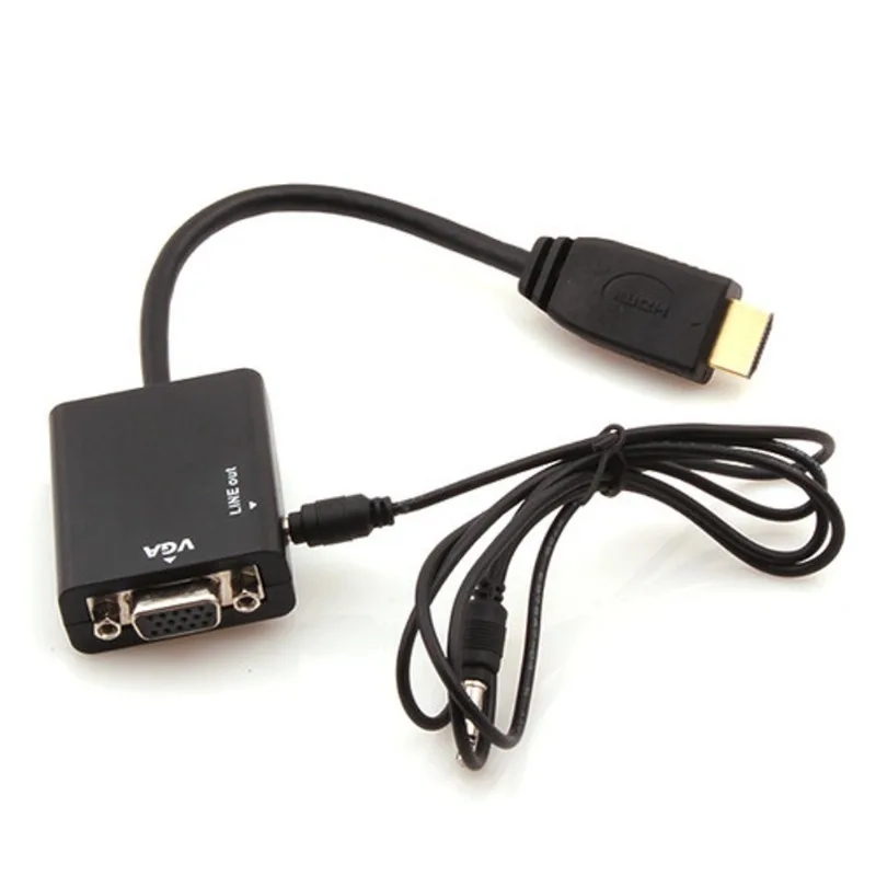 Adaptador Hdmi Para Vga Com Áudio - Hd Conversion Cable