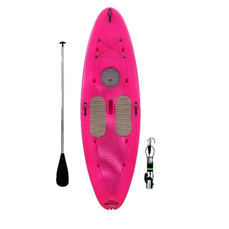 Kit De Prancha Rosa Stand Up Paddle Com Remo E Leash