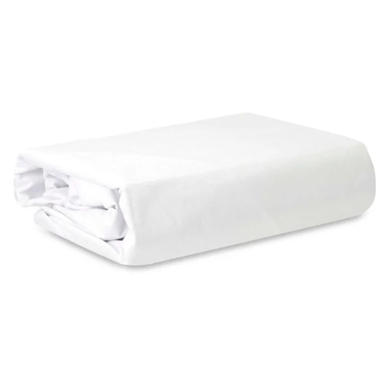 Lençol casal King com elástico percal 200 fios Branco