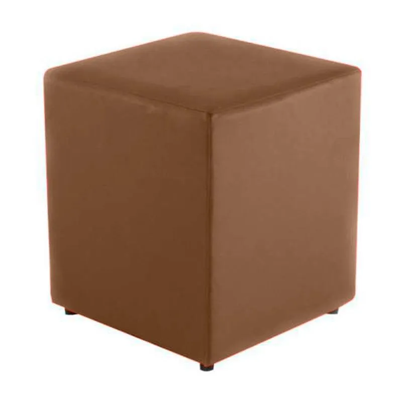 Puff quadrado 0,35 corano Marrom
