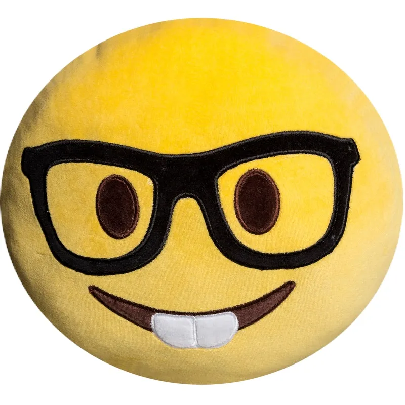 Almofada Emoji Nerd