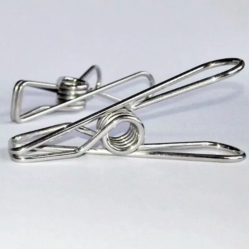 Mini Varal Com 24 Prendedores Aço Inox
