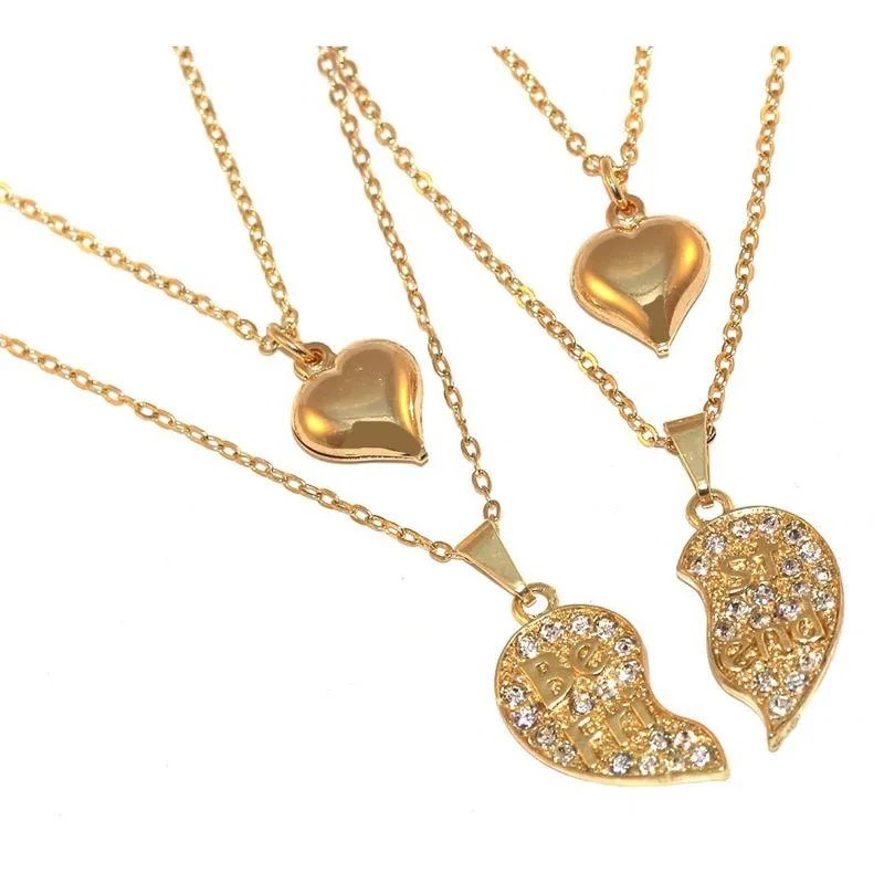 Colar Cordão Best Friends Forever Amizade Folheado Ouro 18k