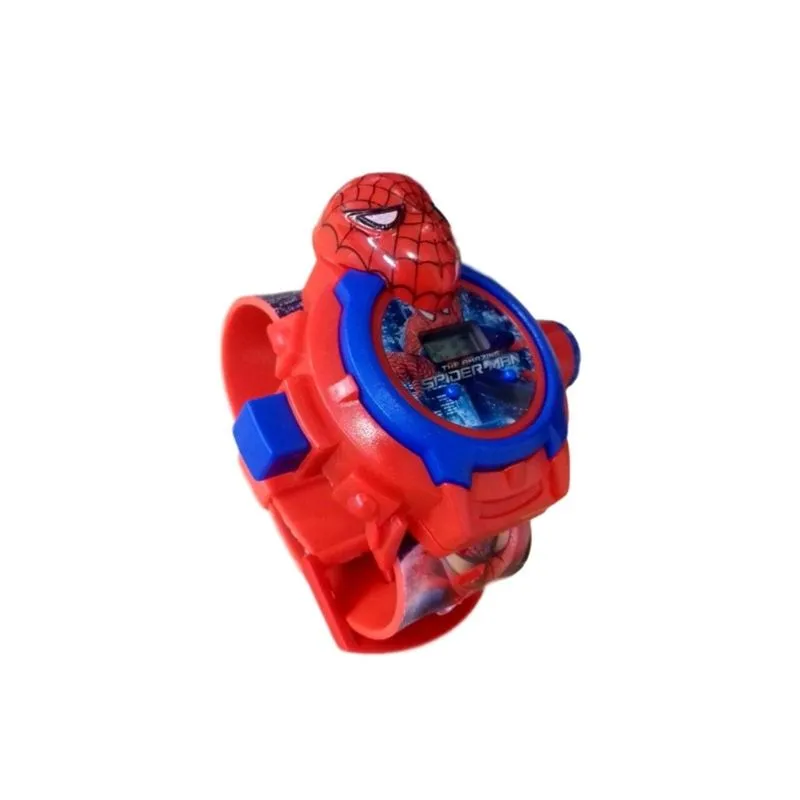 Homem Aranha Infantil Relógio Brinquedo Projetor De Imagem
