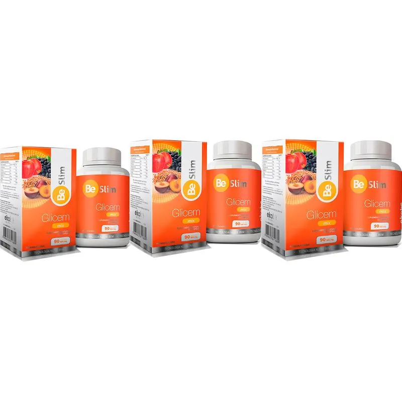Kit 3 Be Slim Glicem Bom Funcionamento Do Organismo