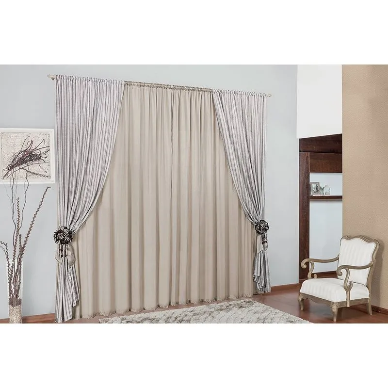 Cortina Premium 4,00m X 2,70m Sala Quarto Para Varão Simples