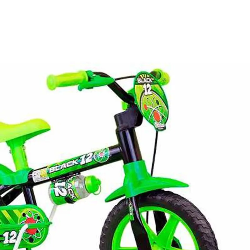 Bicicleta Aro 12 Black Nathor Masculina