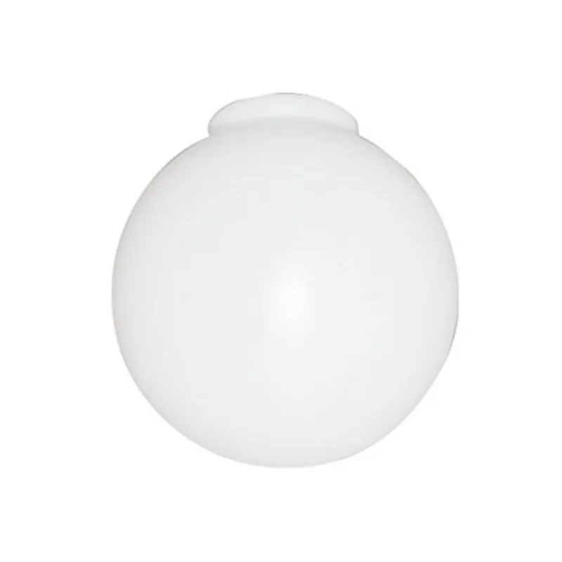 Globo De Vidro 10x15 Leitoso Kit Com 04 Peçcas