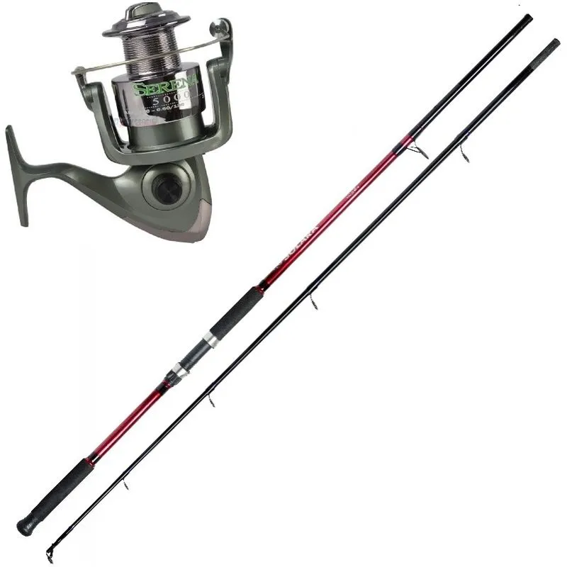 Kit Pesca Pesada Molinete Serena 6000 + Vara Solara M Sports