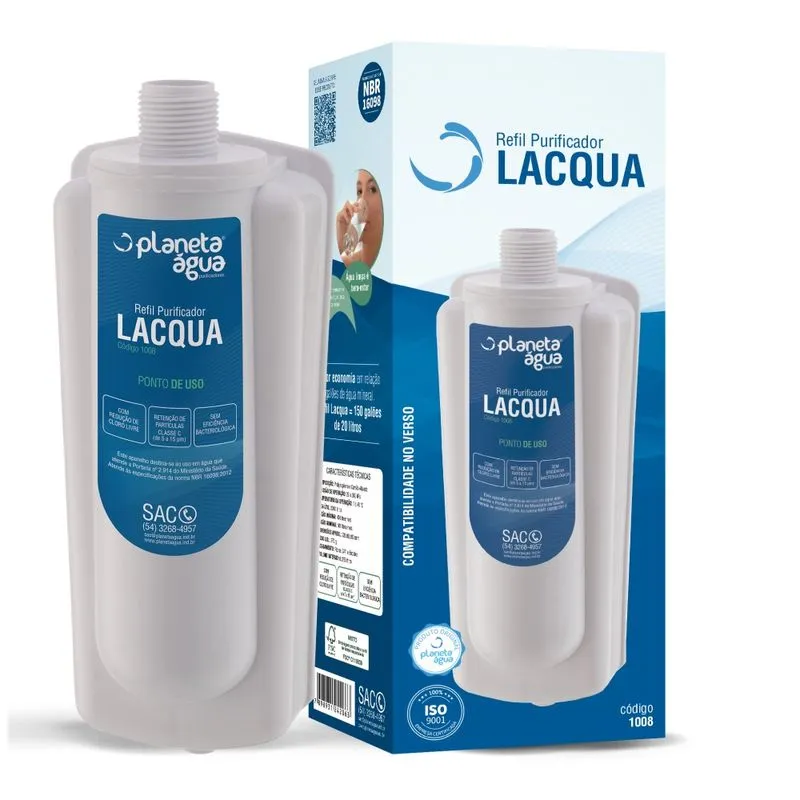 Refil Filtro Latina PA335 e PA355 Puri Ice, Puritronic