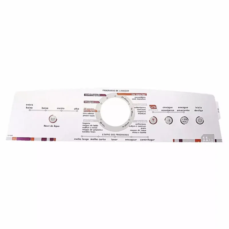 Adesivo Decorativo Compatível Lavadora Brastemp Ative Bwl11