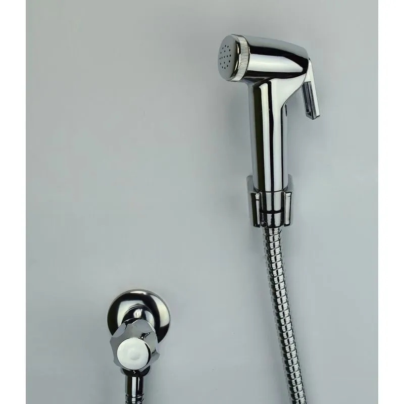 Ducha Higienica Em Abs Cromado Com Registro 1,20 Cm