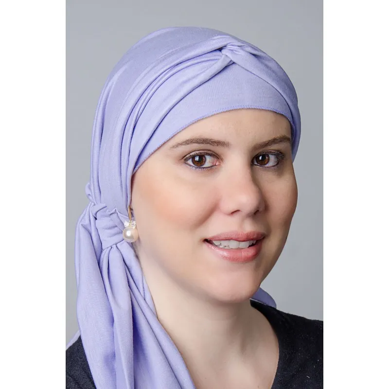 Turbante Lilás + Tiara De Argolas