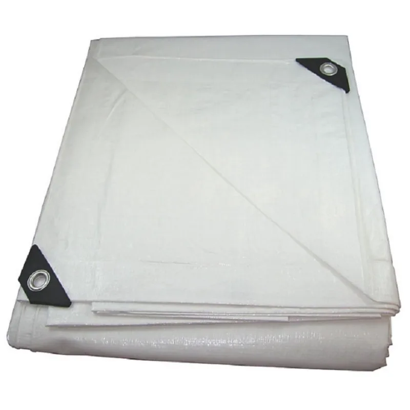 Lona plástica branca 10 x 4 polyetileno resistente 300 micra