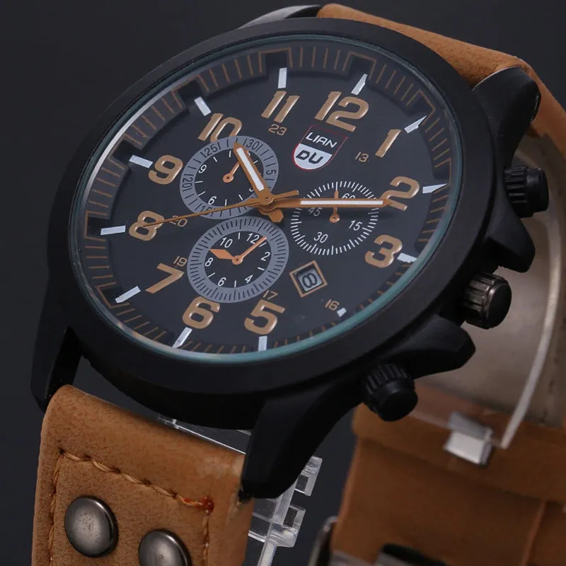 Relógio Masculino de pulso Quartz Exército Impermeável
