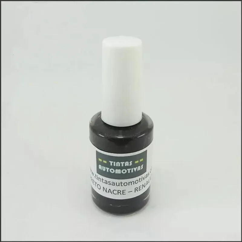 Tinta Tira Risco Renault Preto Nacre + Verniz